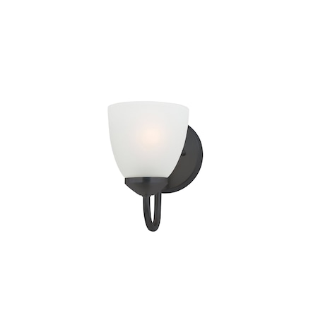 Maxim Lighting Axis 1-Light Strip Bath Vanity, Black 11381FTBK